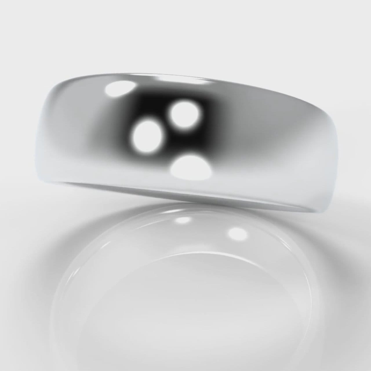 7mm Court Shaped Comfort Fit Wedding Ring