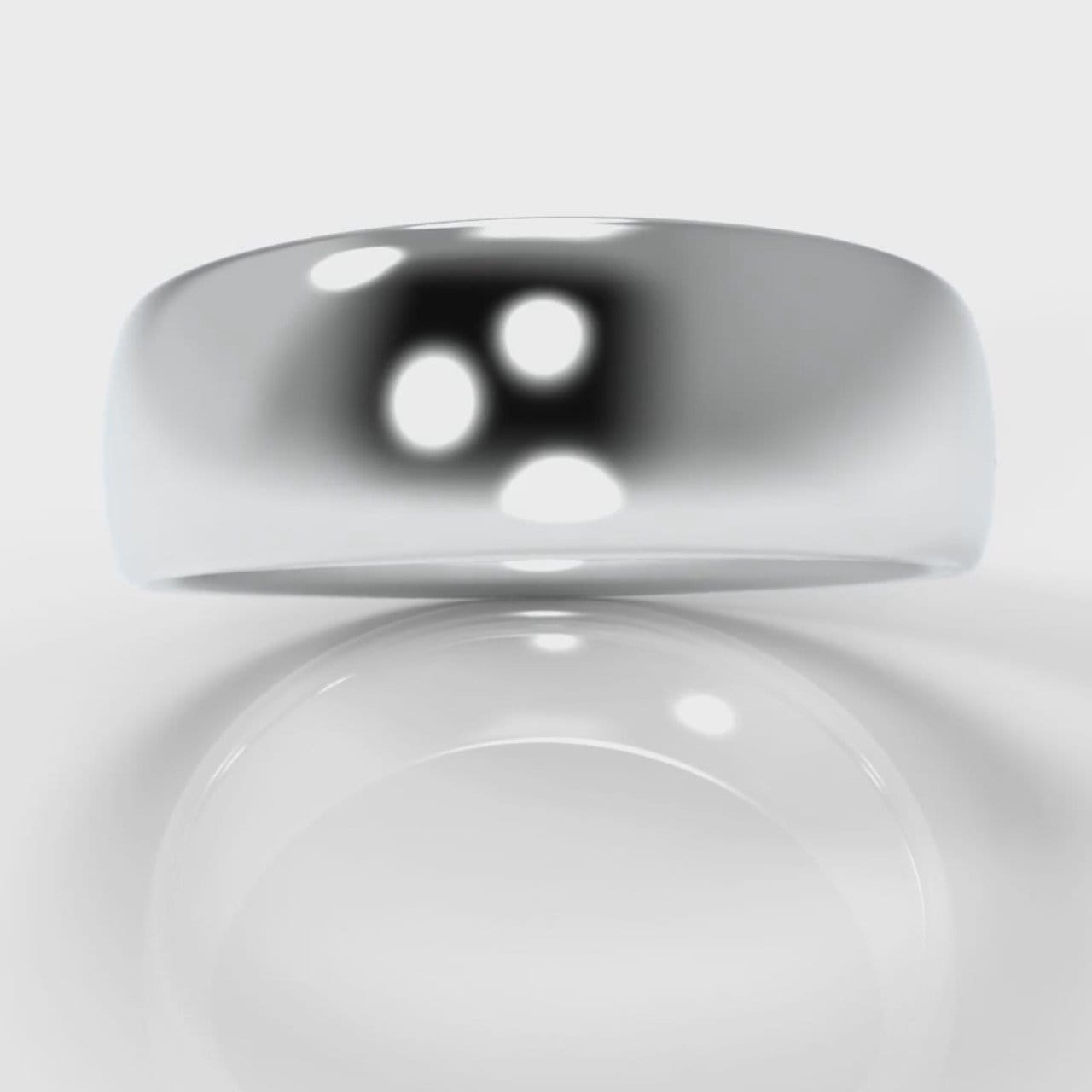 7mm Court Shaped Comfort Fit Wedding Ring