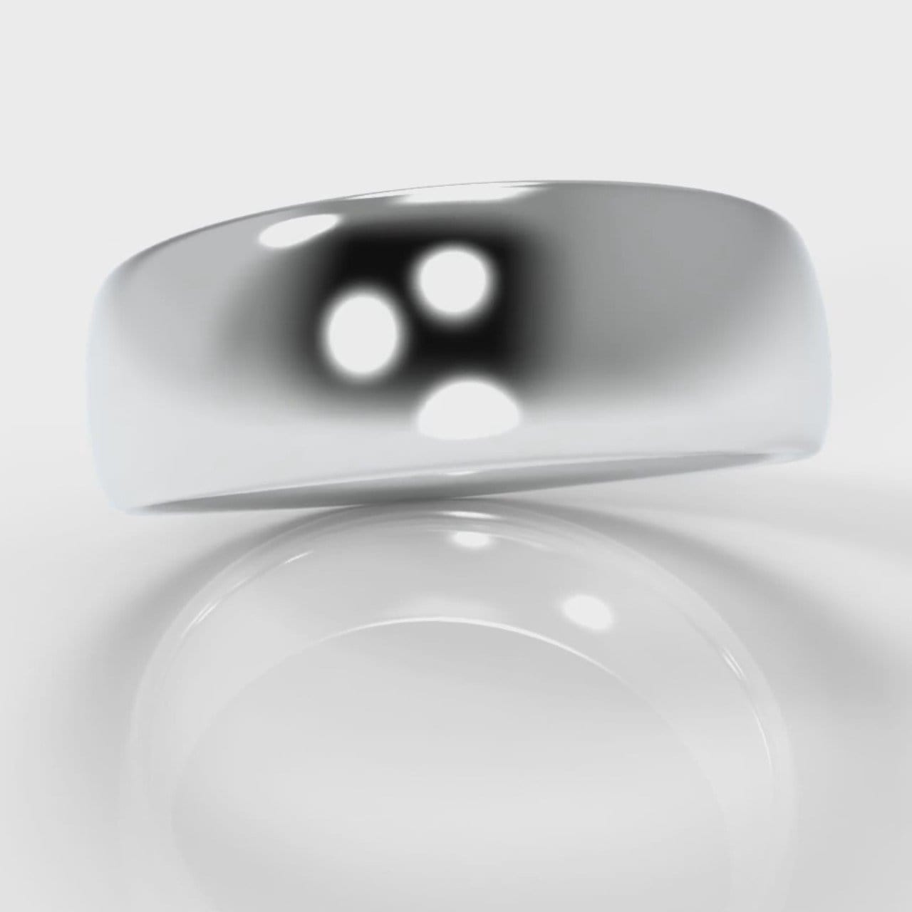 7mm Court Shaped Comfort Fit Wedding Ring