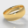 7mm Court Shaped Comfort Fit Wedding Ring - Yellow Gold