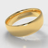 7mm Court Shaped Comfort Fit Wedding Ring - Yellow Gold