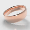 7mm Court Shaped Comfort Fit Wedding Ring - Rose Gold
