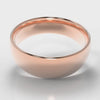 7mm Court Shaped Comfort Fit Wedding Ring - Rose Gold
