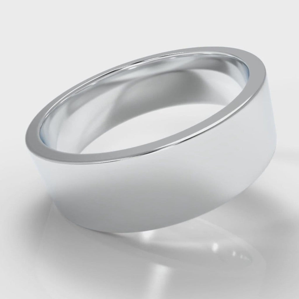 7mm Flat Top Comfort Fit Wedding Ring