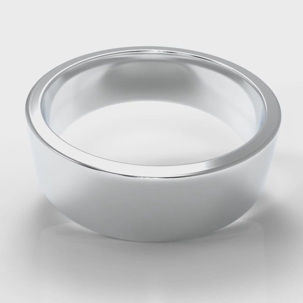 7mm Flat Top Comfort Fit Wedding Ring