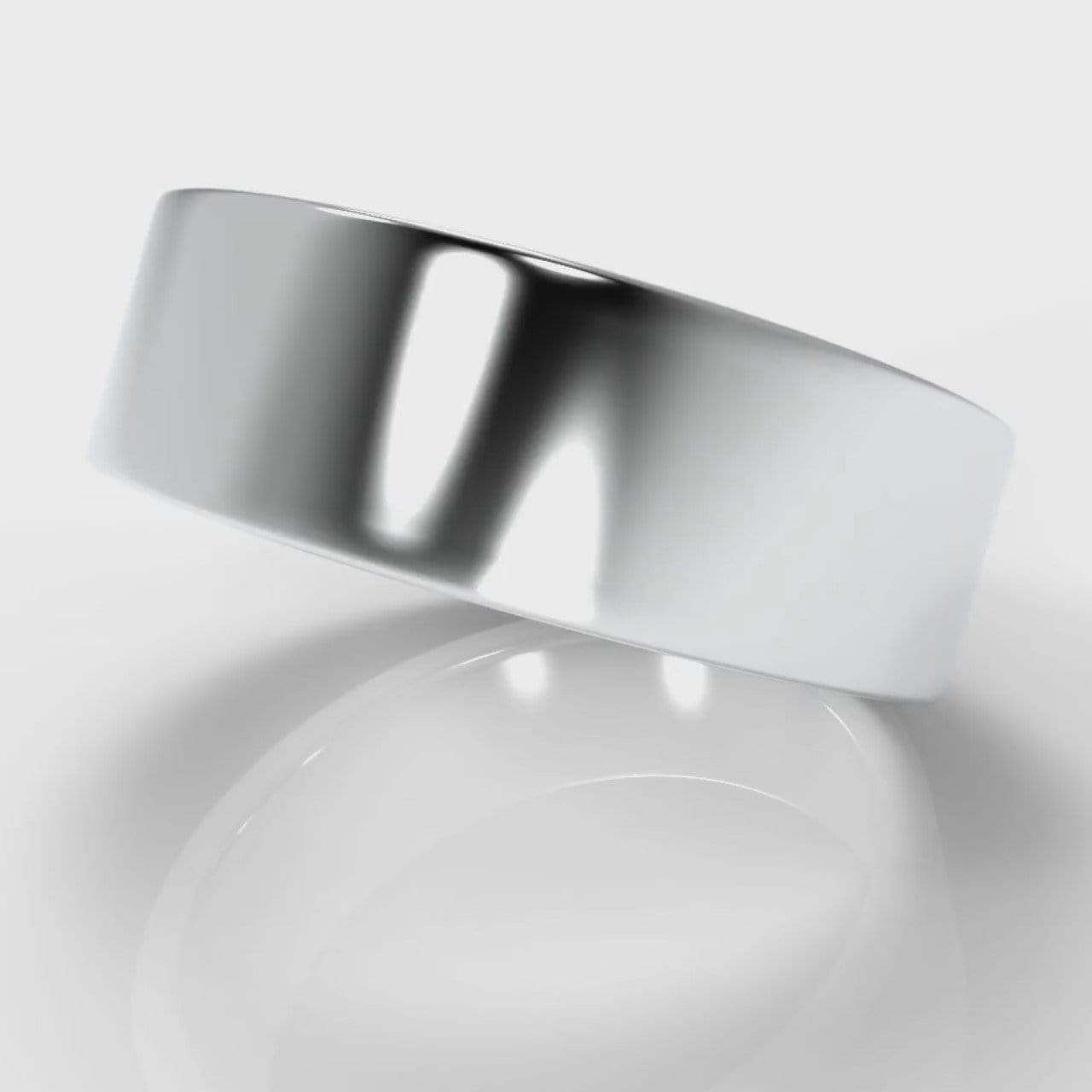 7mm Flat Top Comfort Fit Wedding Ring