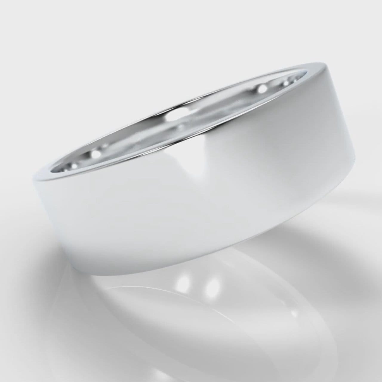 7mm Flat Top Comfort Fit Wedding Ring