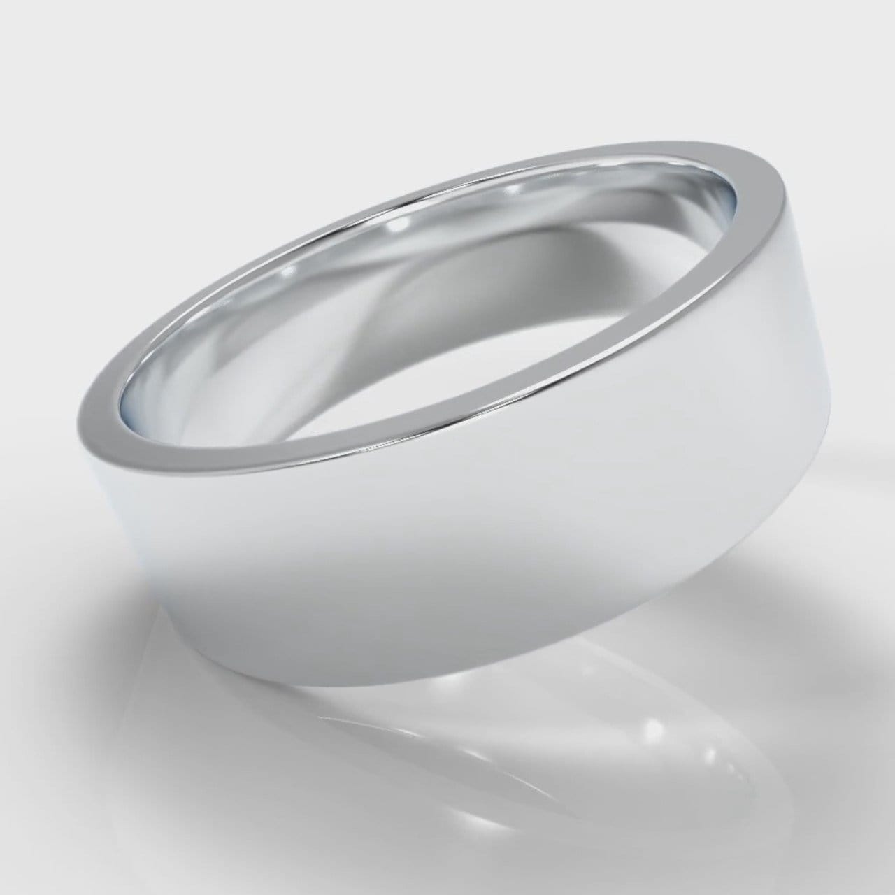 7mm Flat Top Comfort Fit Wedding Ring
