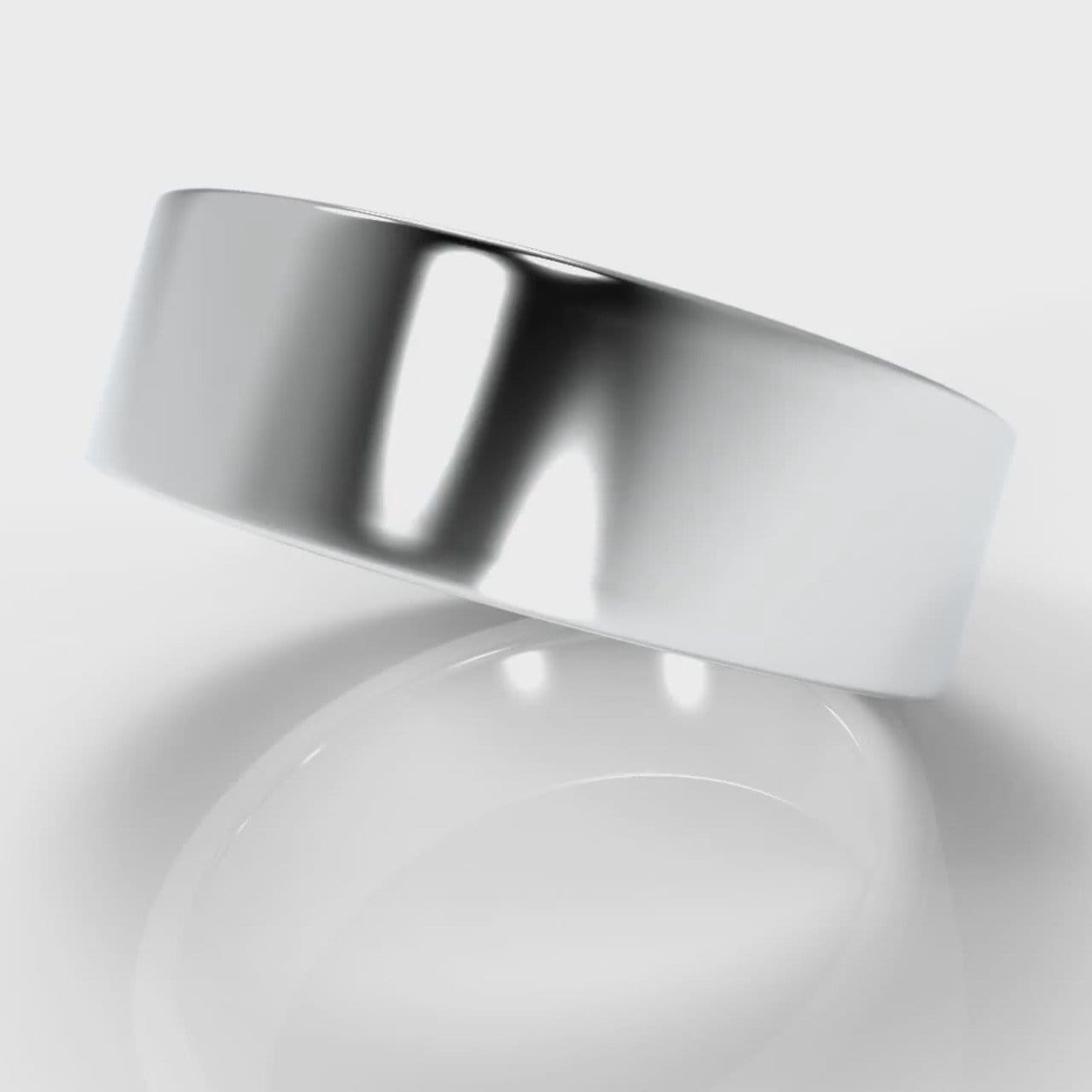 7mm Flat Top Comfort Fit Wedding Ring