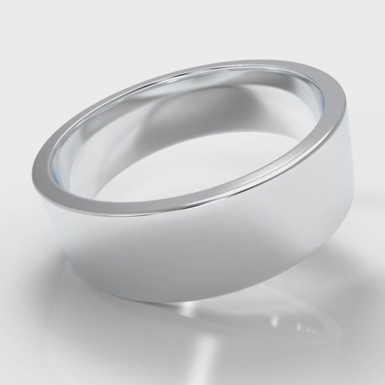 7mm Flat Top Comfort Fit Wedding Ring
