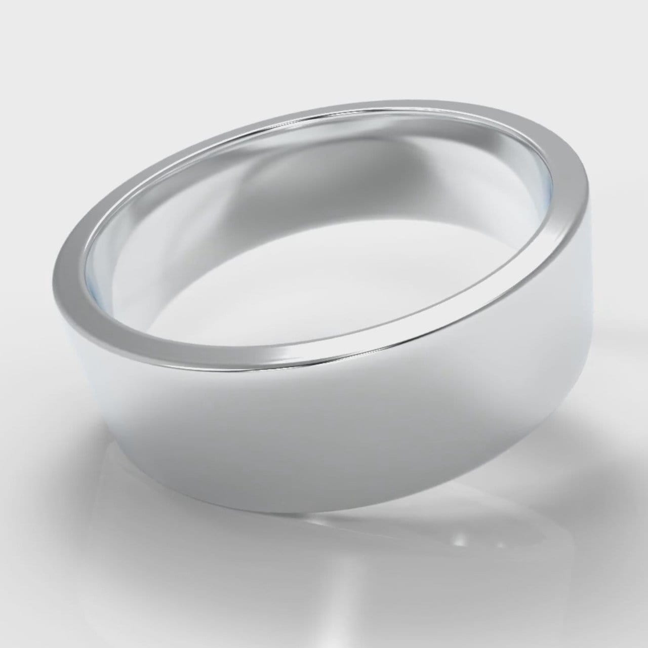 7mm Flat Top Comfort Fit Wedding Ring