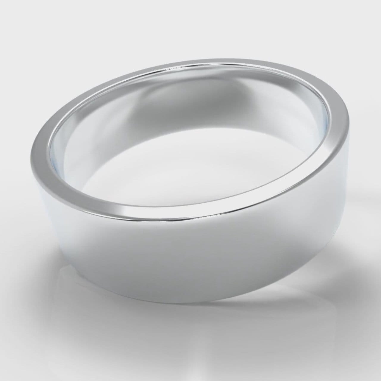 7mm Flat Top Comfort Fit Wedding Ring
