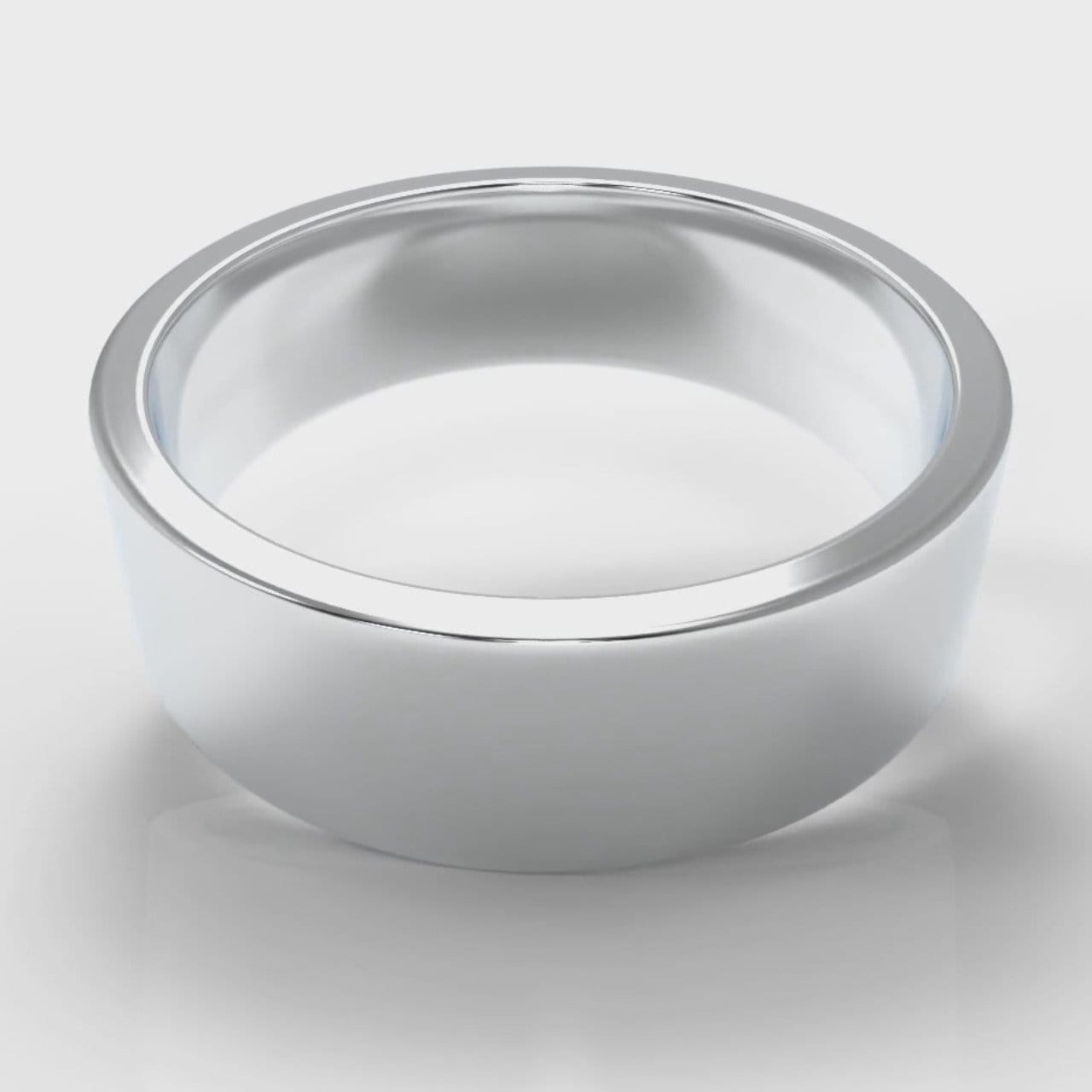7mm Flat Top Comfort Fit Wedding Ring