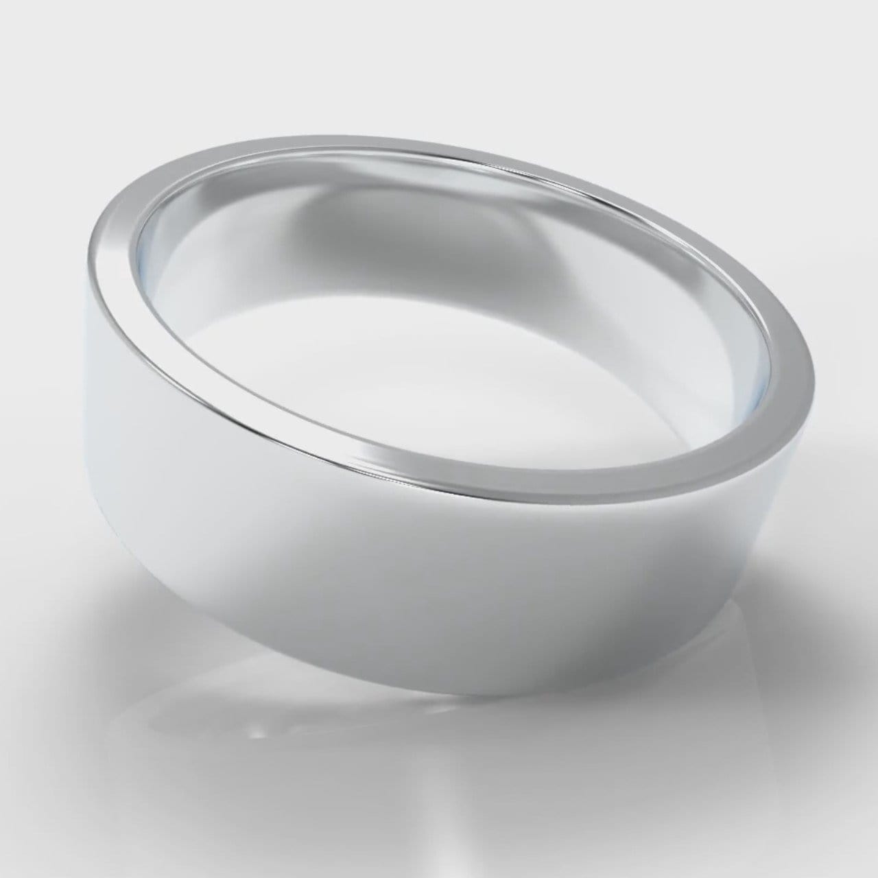 7mm Flat Top Comfort Fit Wedding Ring