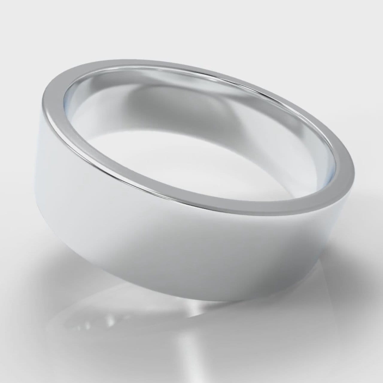 7mm Flat Top Comfort Fit Wedding Ring
