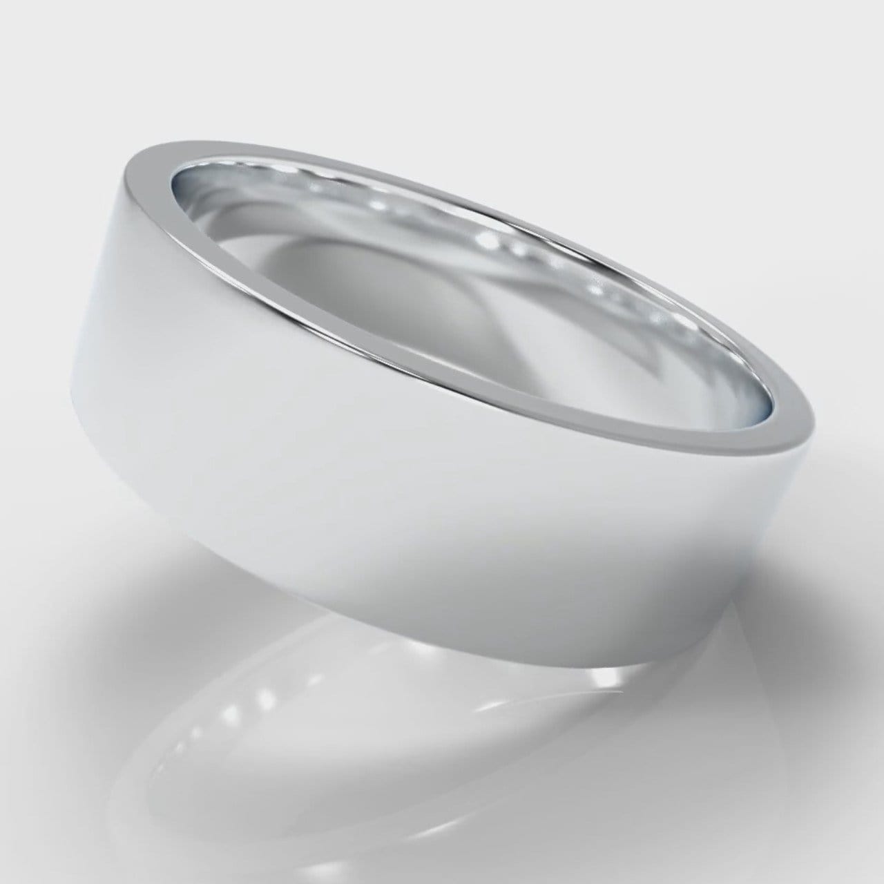 7mm Flat Top Comfort Fit Wedding Ring