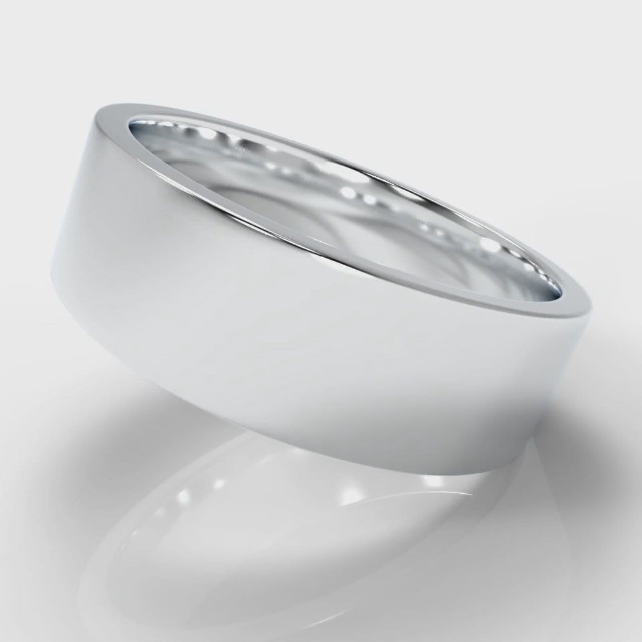 7mm Flat Top Comfort Fit Wedding Ring