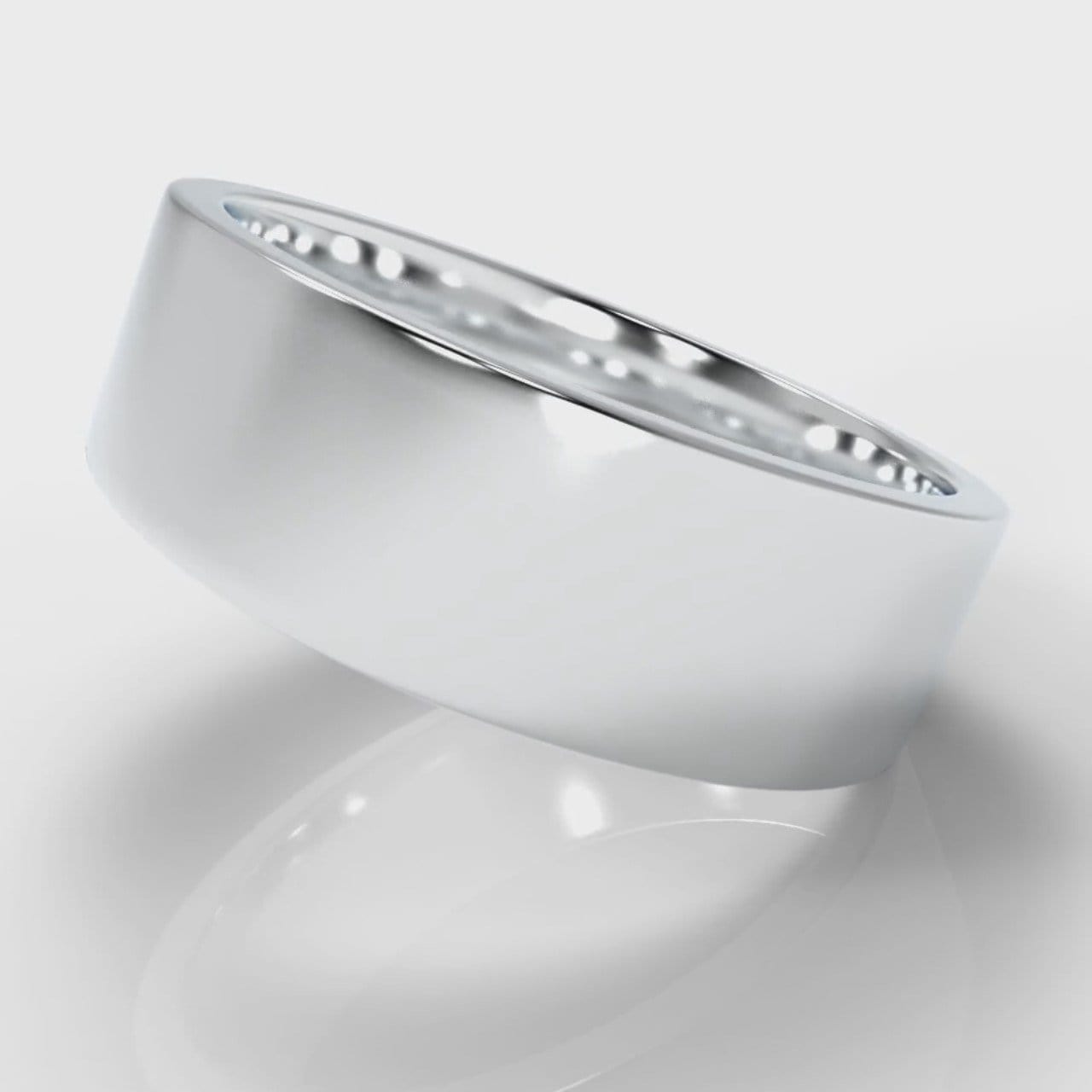 7mm Flat Top Comfort Fit Wedding Ring