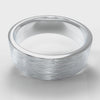 7mm Flat Top Comfort Fit Brushed Wedding Ring