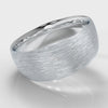 8mm Court Shaped Comfort Fit Brushed Wedding Ring