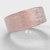 8mm Flat Top Comfort Fit Brushed Wedding Ring - Rose Gold