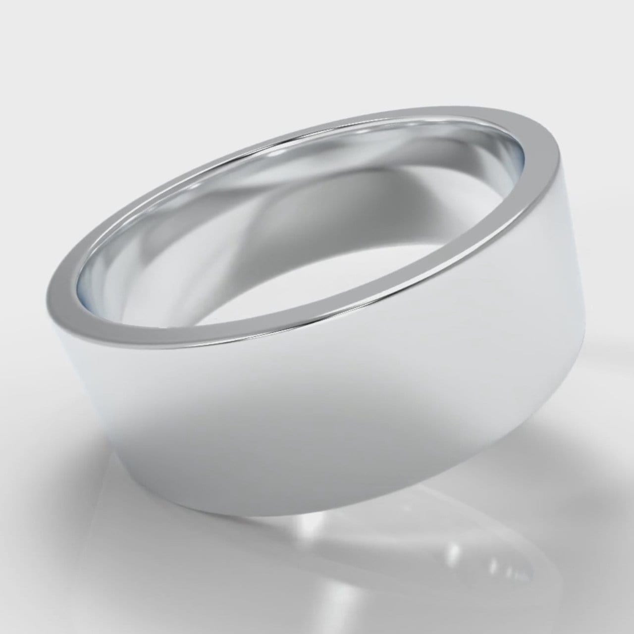 8mm Flat Top Comfort Fit Wedding Ring