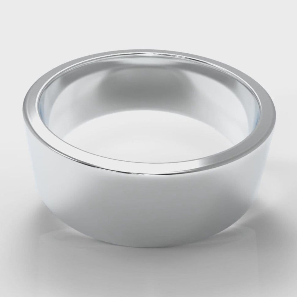 8mm Flat Top Comfort Fit Wedding Ring