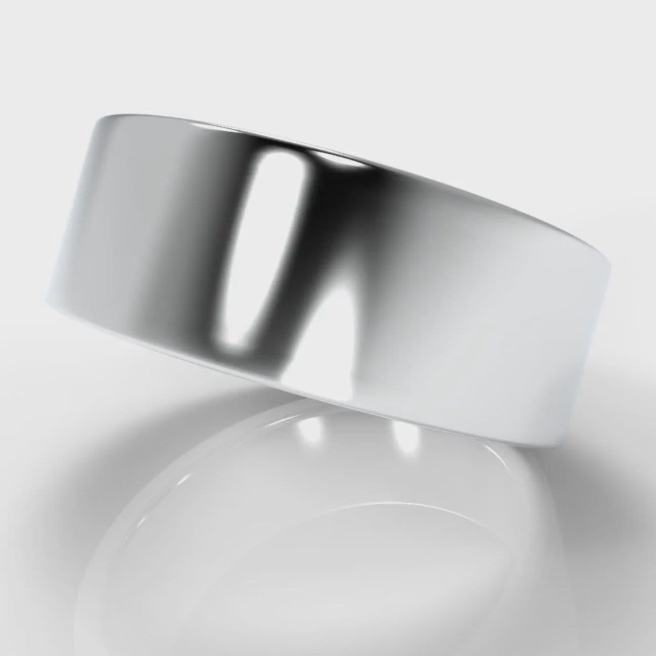 8mm Flat Top Comfort Fit Wedding Ring