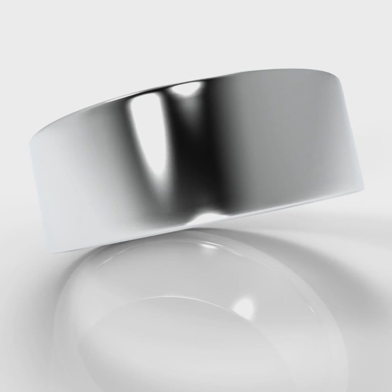 8mm Flat Top Comfort Fit Wedding Ring
