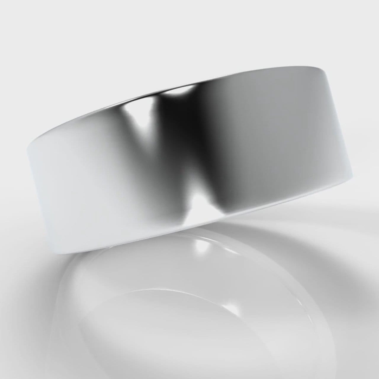 8mm Flat Top Comfort Fit Wedding Ring