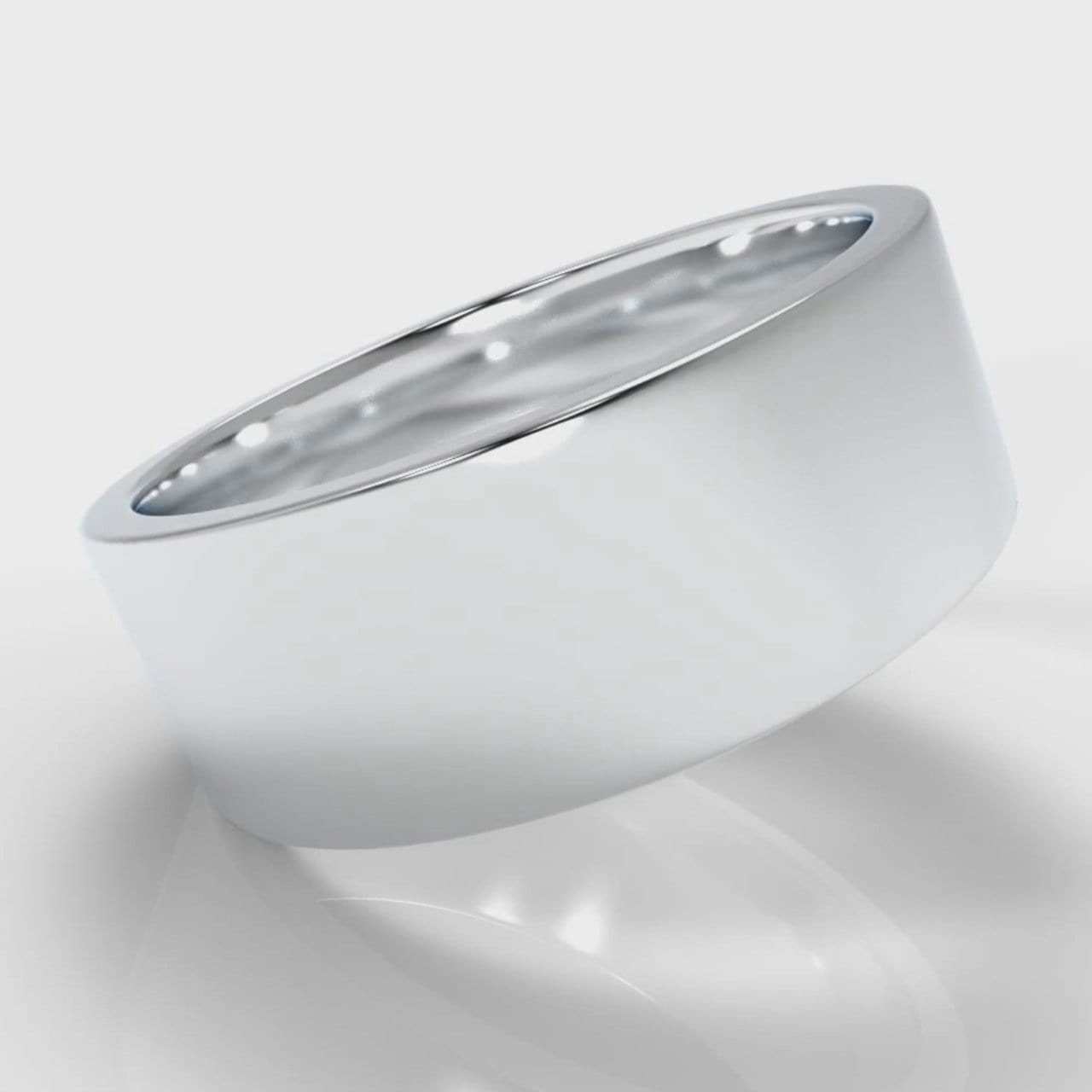 8mm Flat Top Comfort Fit Wedding Ring