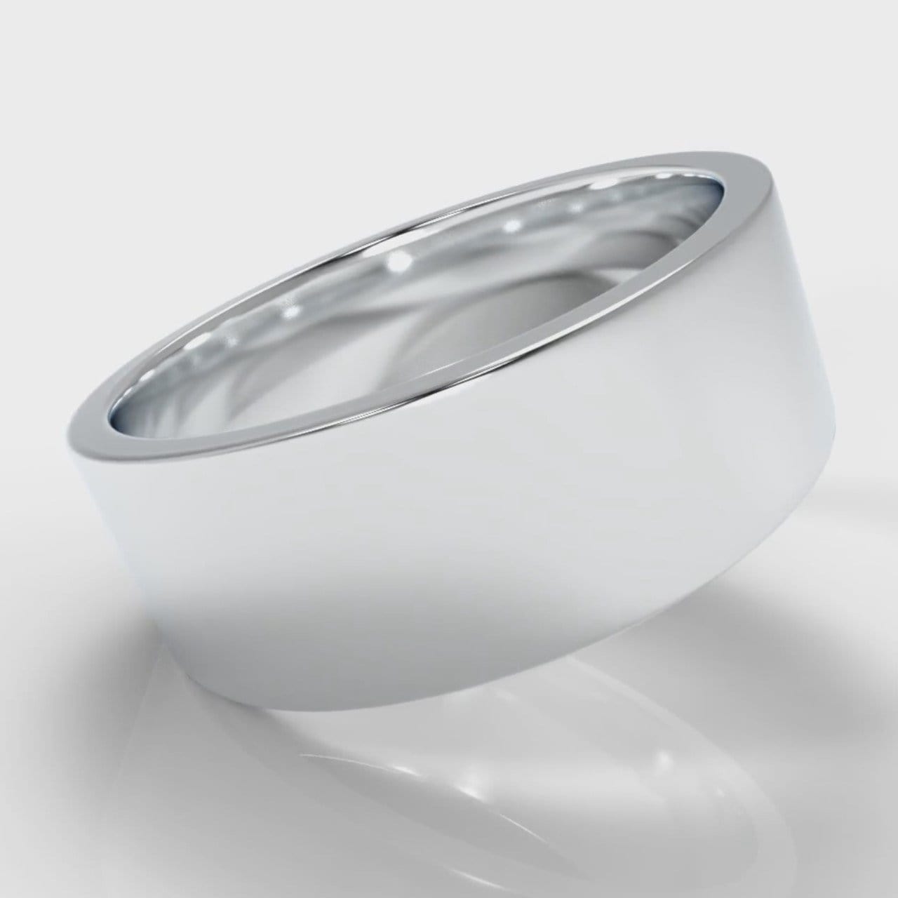 8mm Flat Top Comfort Fit Wedding Ring