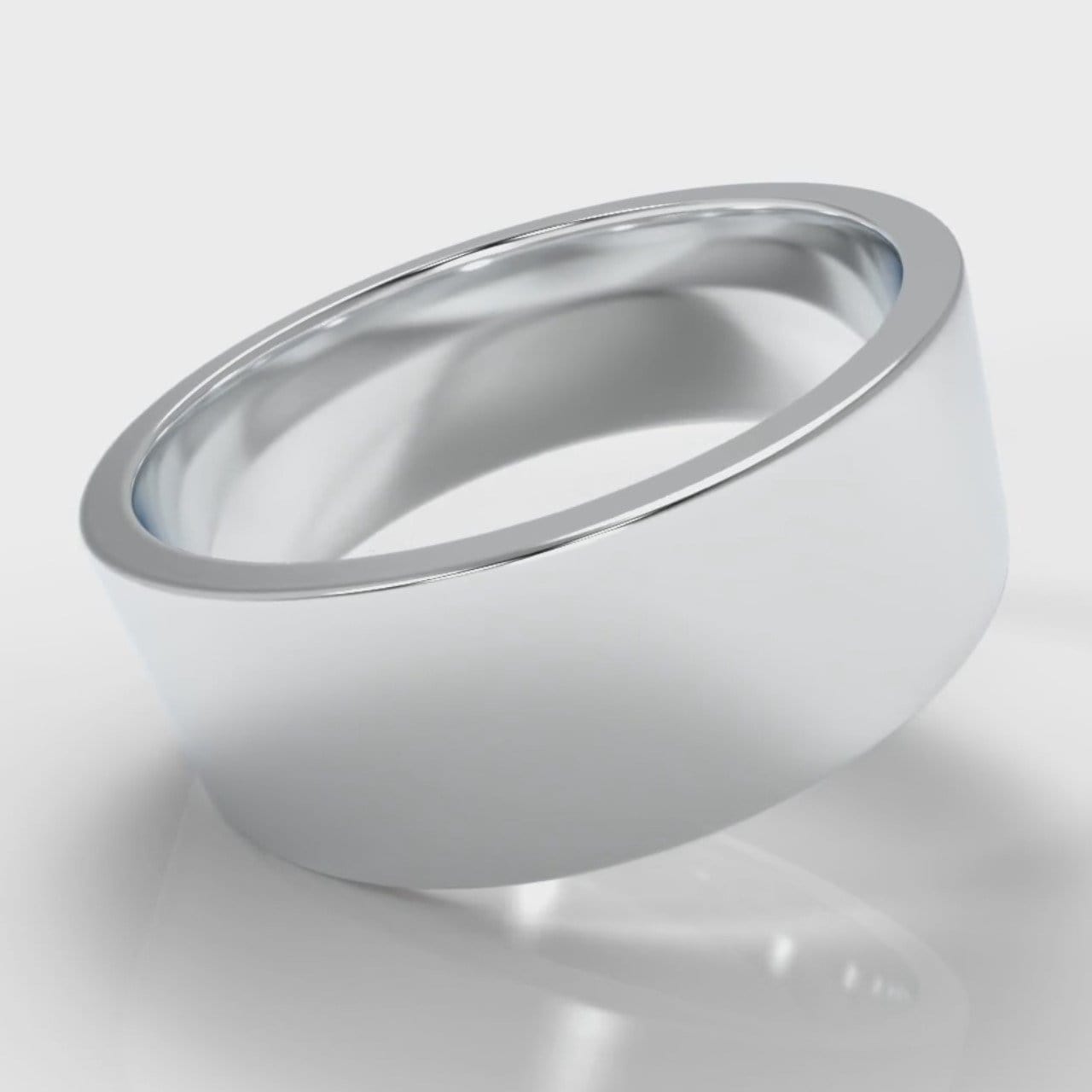 8mm Flat Top Comfort Fit Wedding Ring