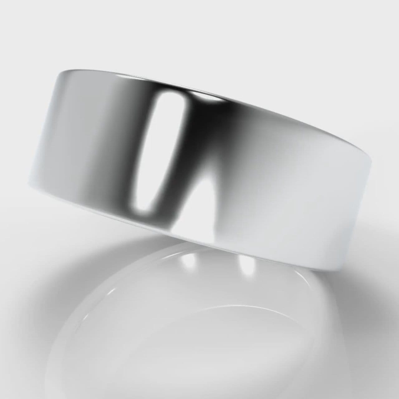 8mm Flat Top Comfort Fit Wedding Ring