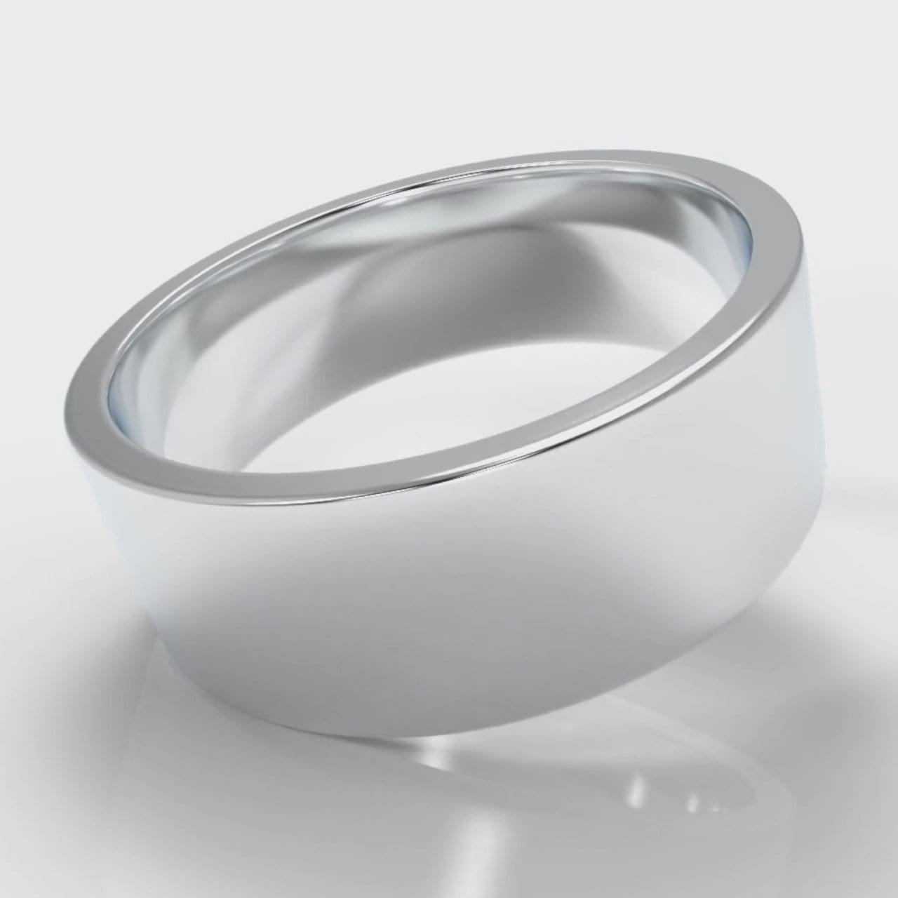 8mm Flat Top Comfort Fit Wedding Ring