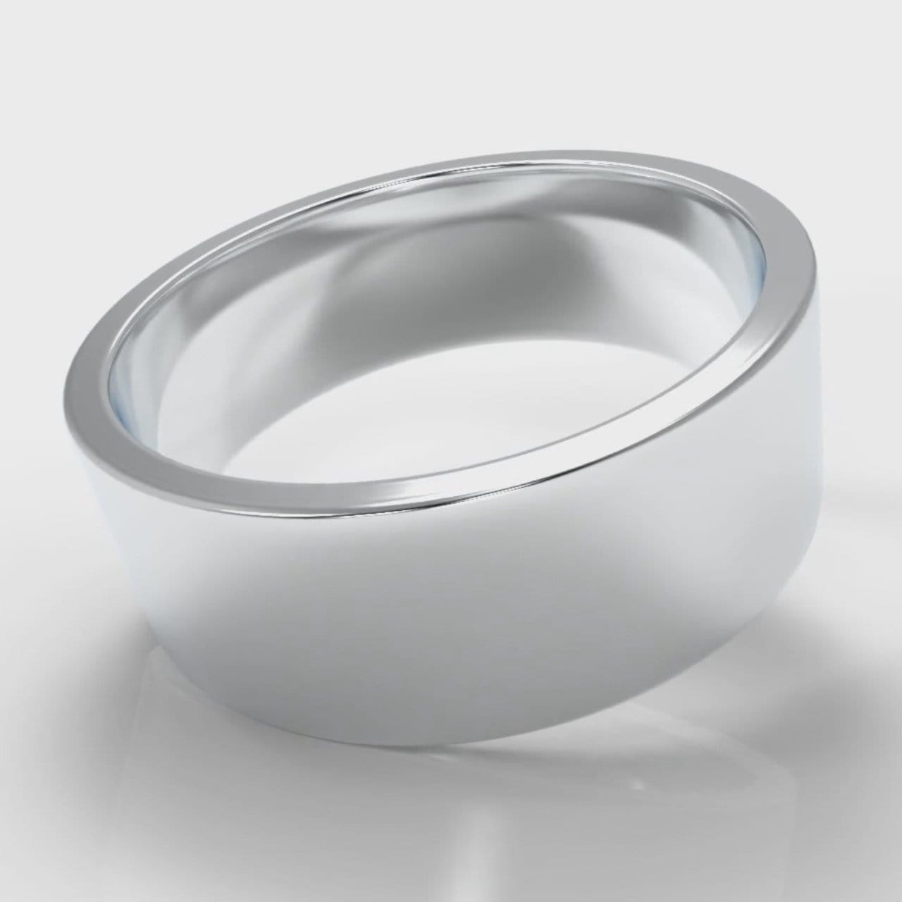 8mm Flat Top Comfort Fit Wedding Ring