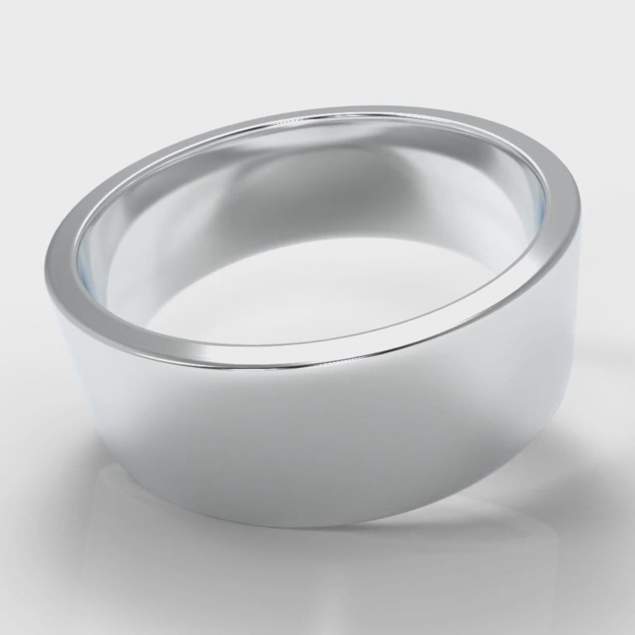8mm Flat Top Comfort Fit Wedding Ring