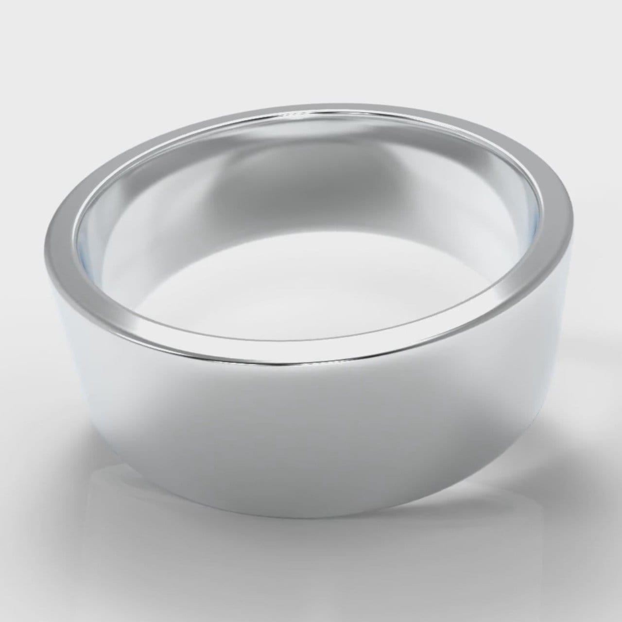 8mm Flat Top Comfort Fit Wedding Ring