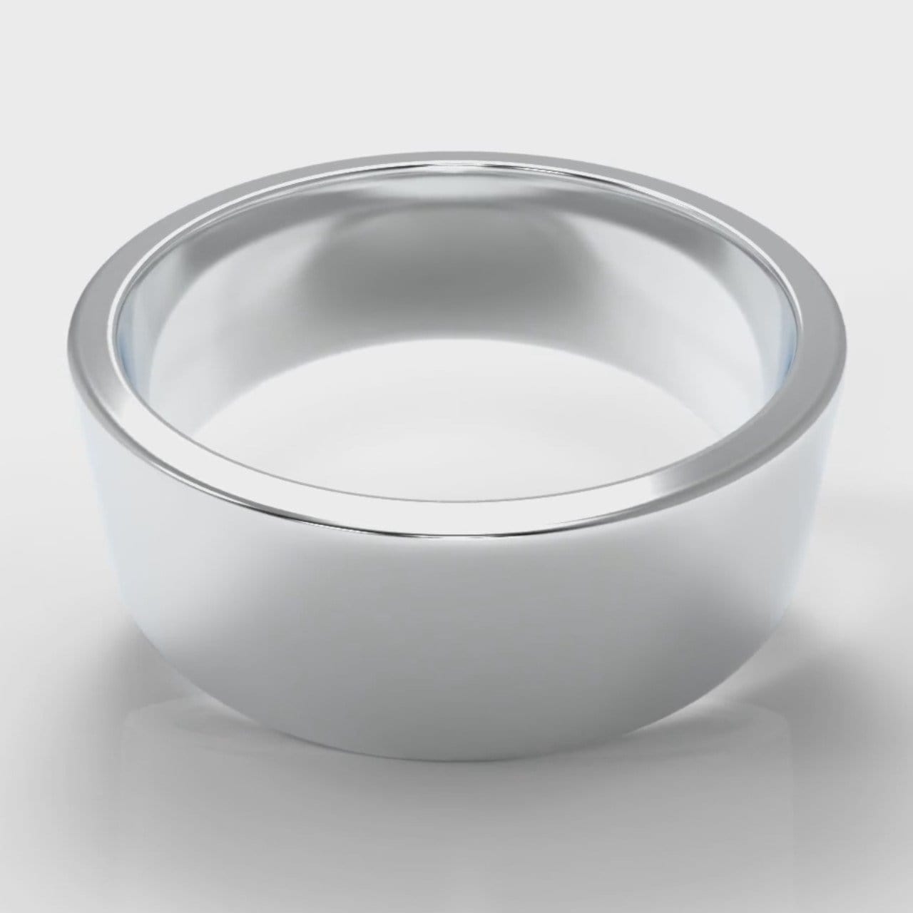 8mm Flat Top Comfort Fit Wedding Ring