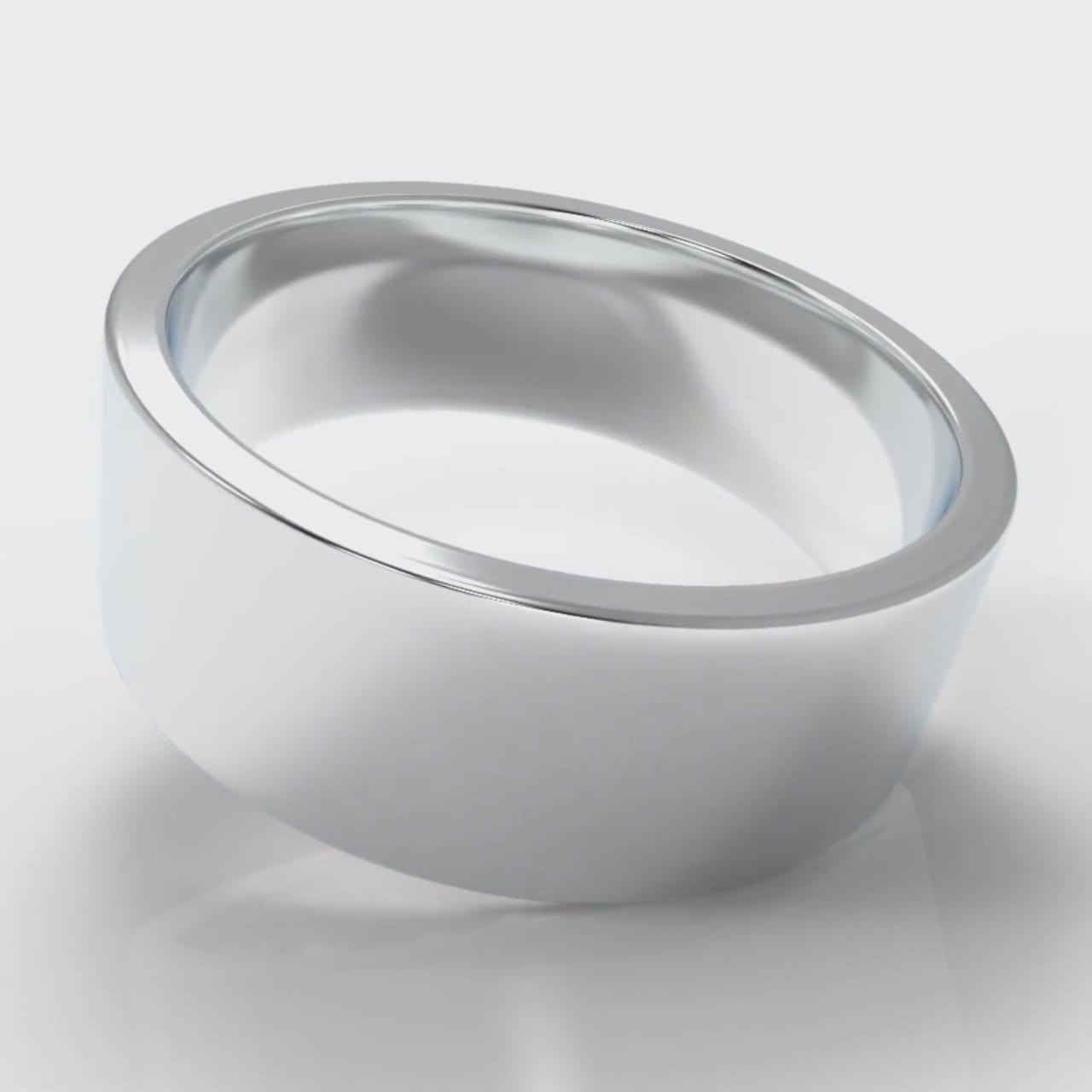 8mm Flat Top Comfort Fit Wedding Ring