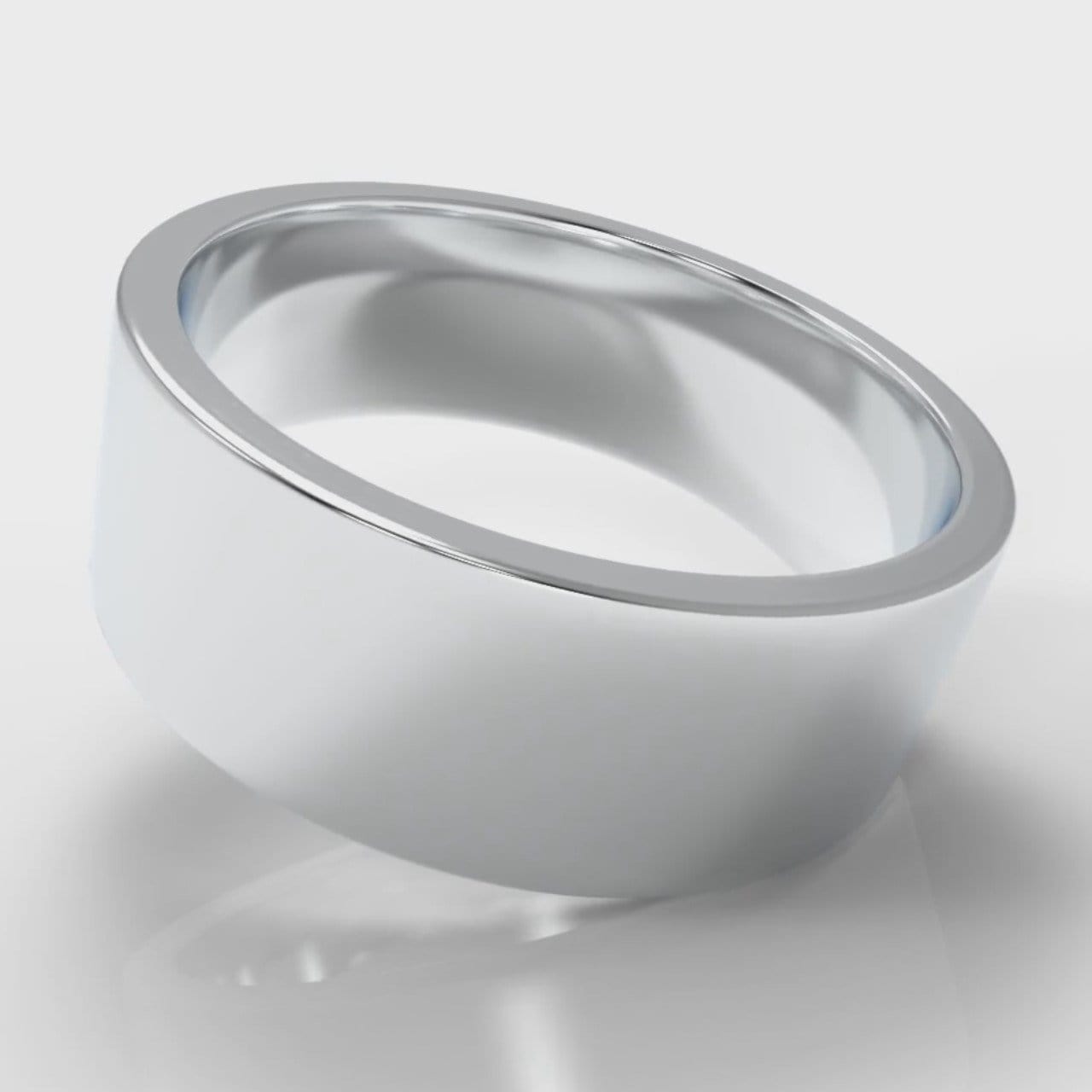 8mm Flat Top Comfort Fit Wedding Ring