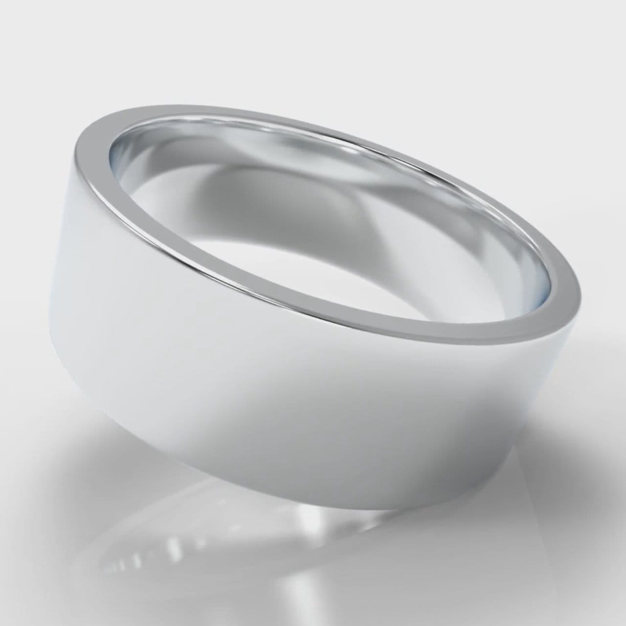 8mm Flat Top Comfort Fit Wedding Ring
