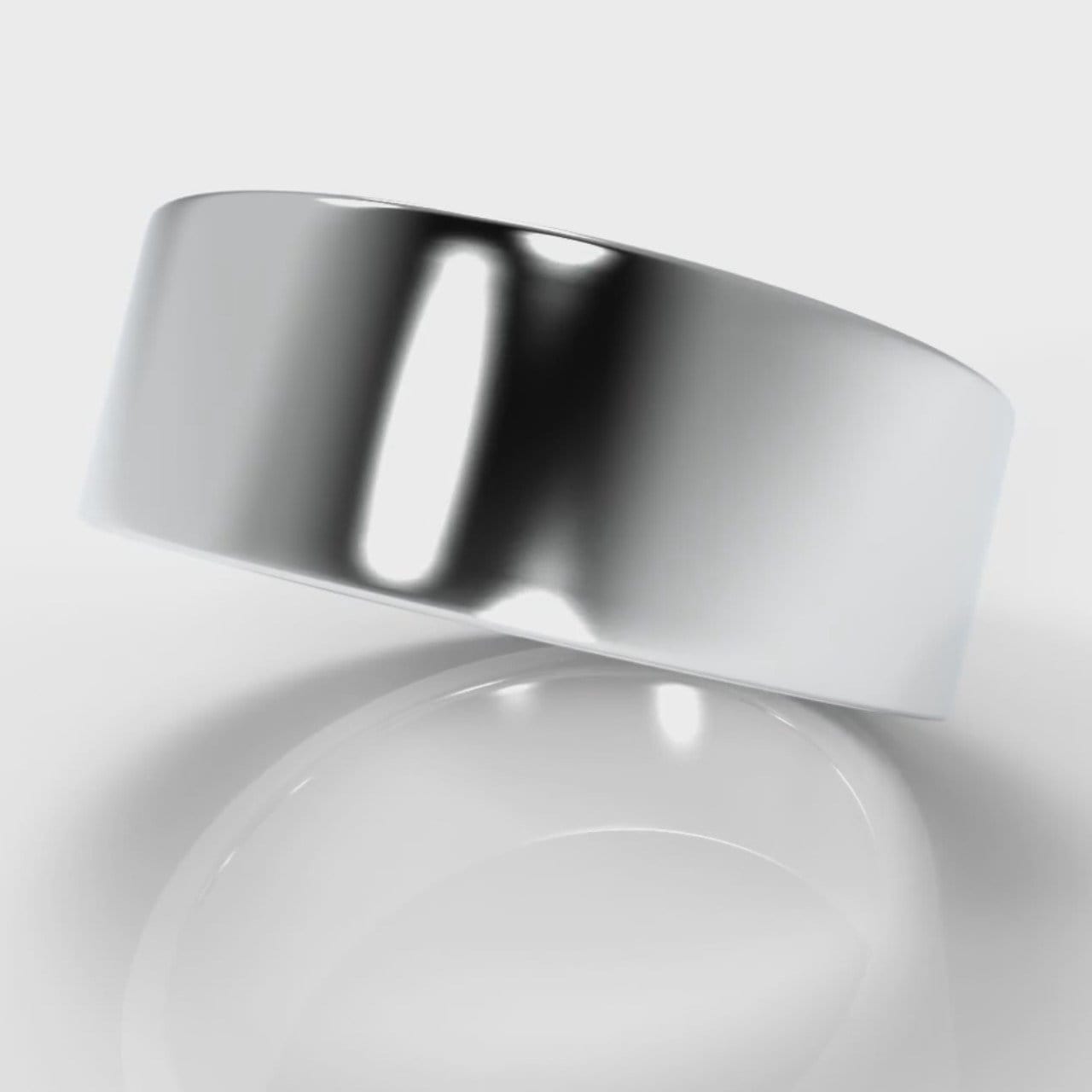 8mm Flat Top Comfort Fit Wedding Ring
