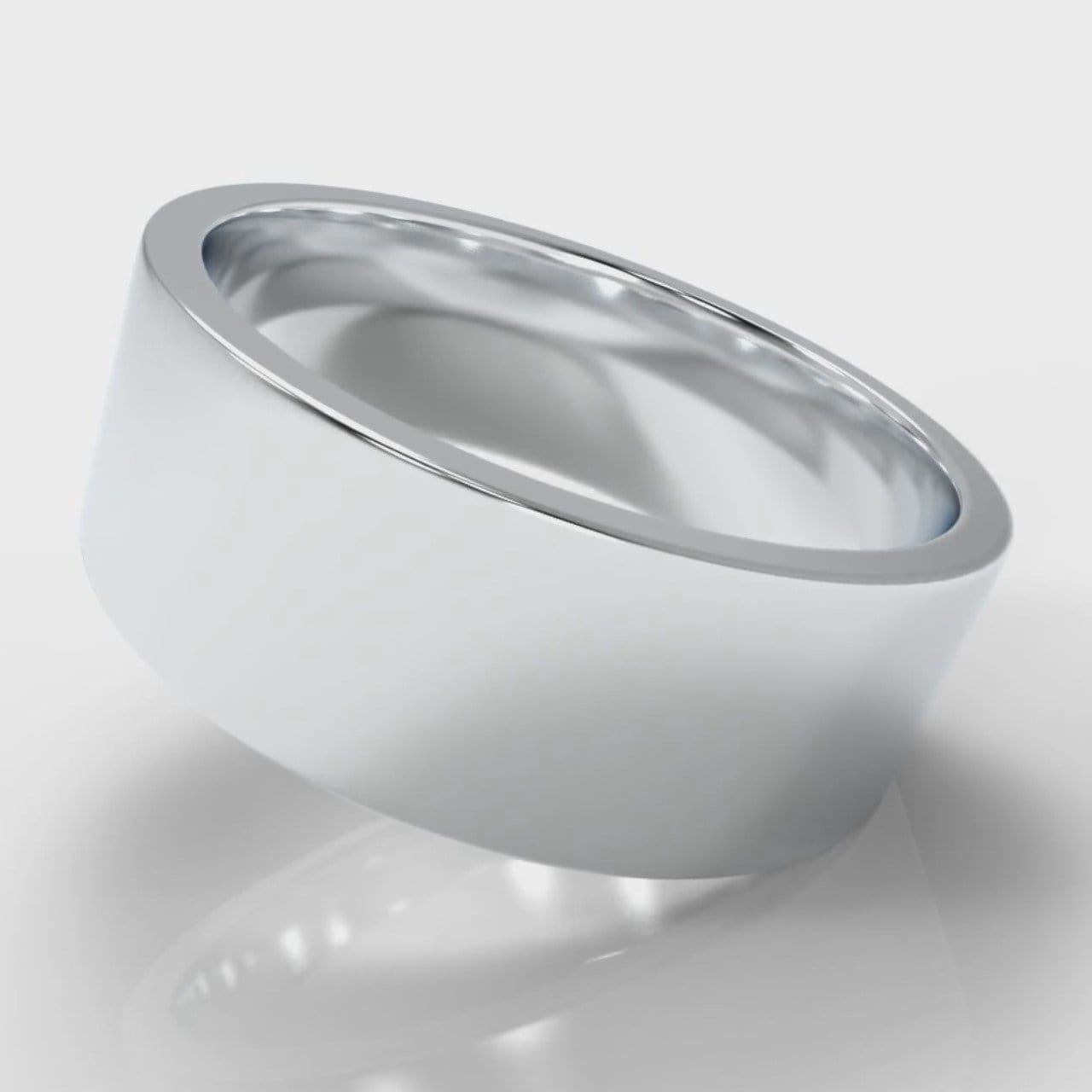 8mm Flat Top Comfort Fit Wedding Ring
