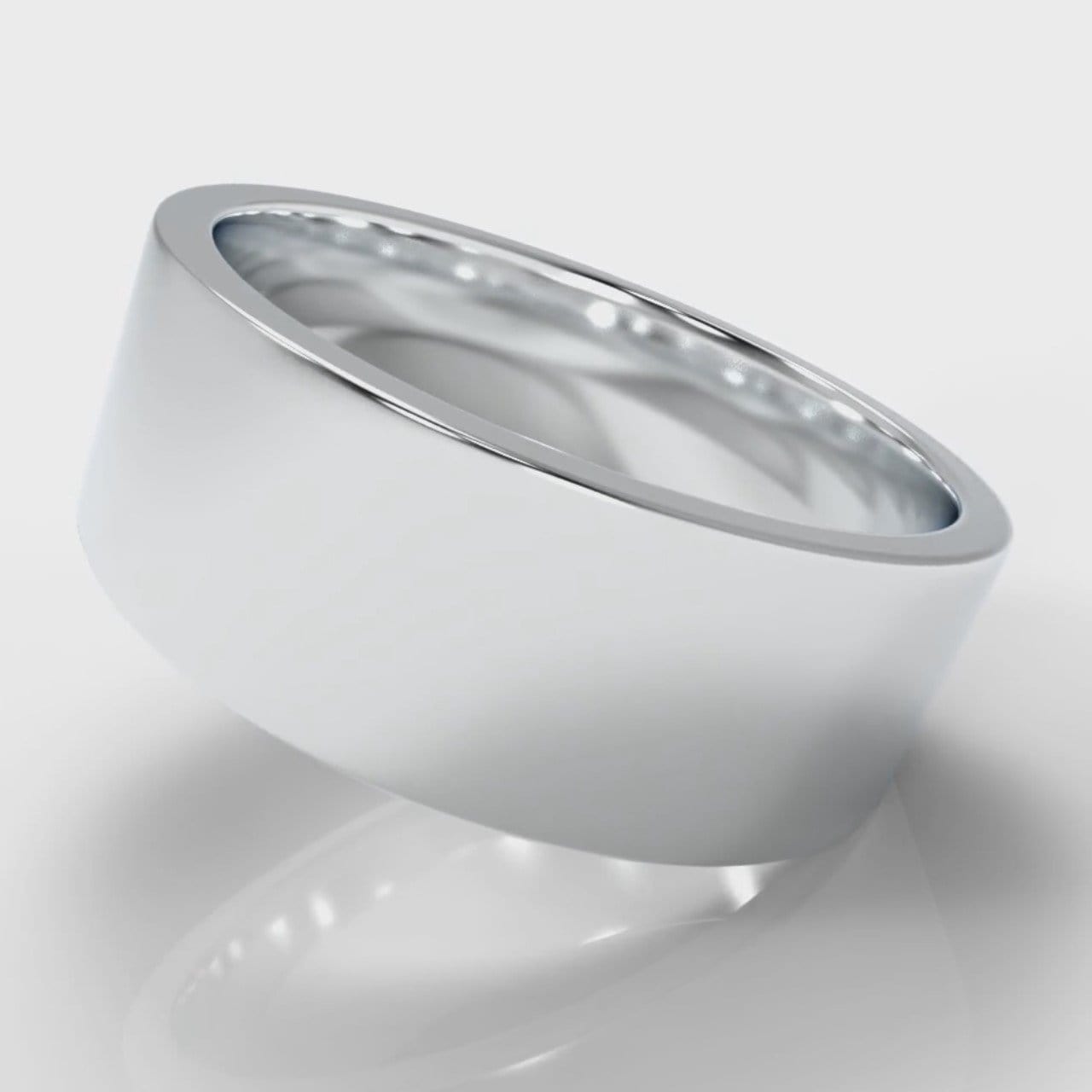 8mm Flat Top Comfort Fit Wedding Ring