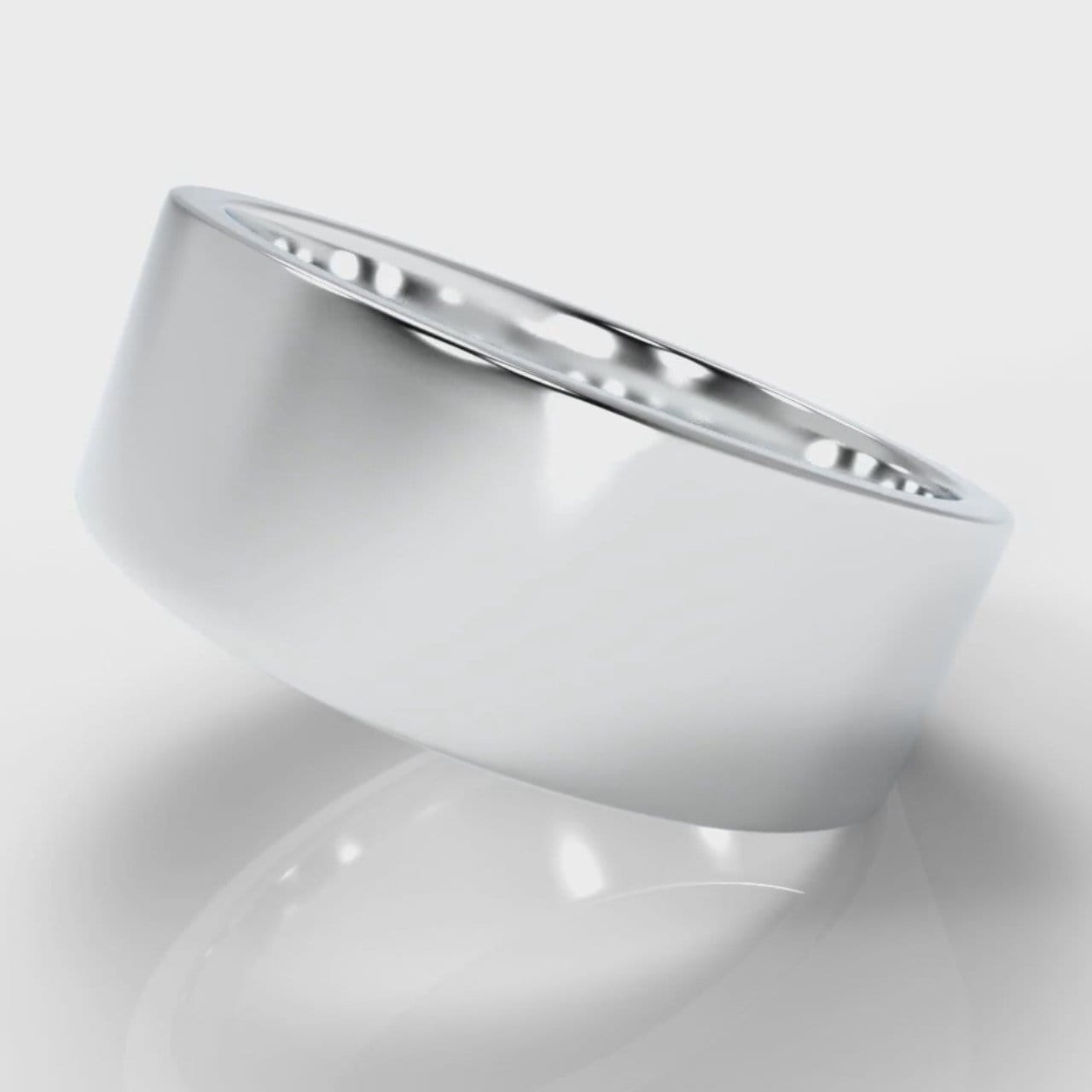 8mm Flat Top Comfort Fit Wedding Ring