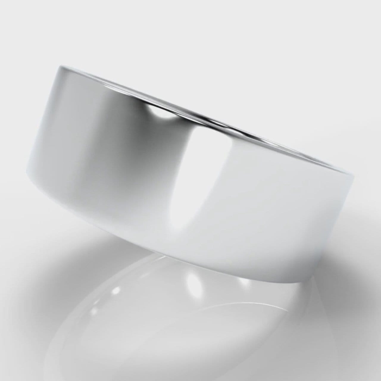 8mm Flat Top Comfort Fit Wedding Ring