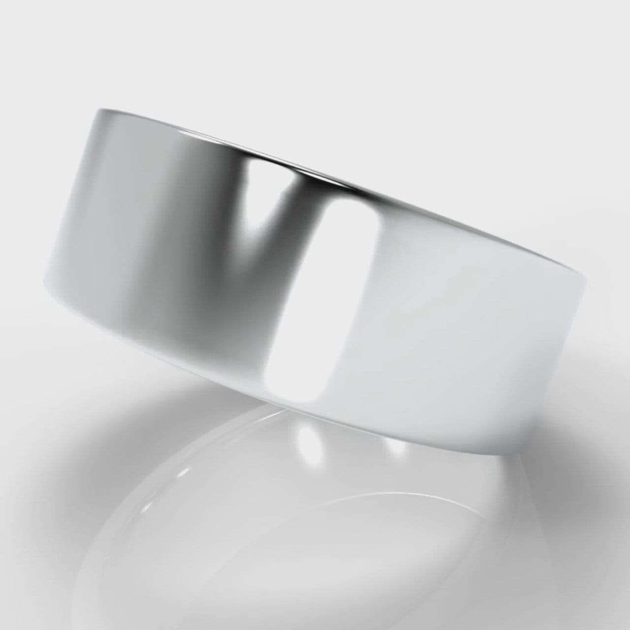8mm Flat Top Comfort Fit Wedding Ring