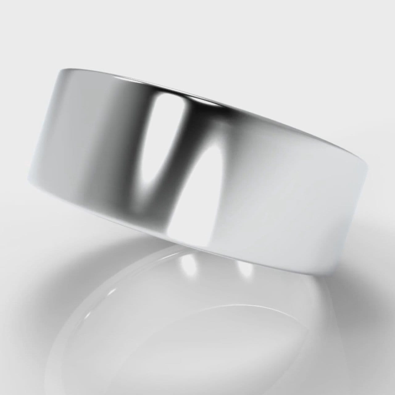 8mm Flat Top Comfort Fit Wedding Ring