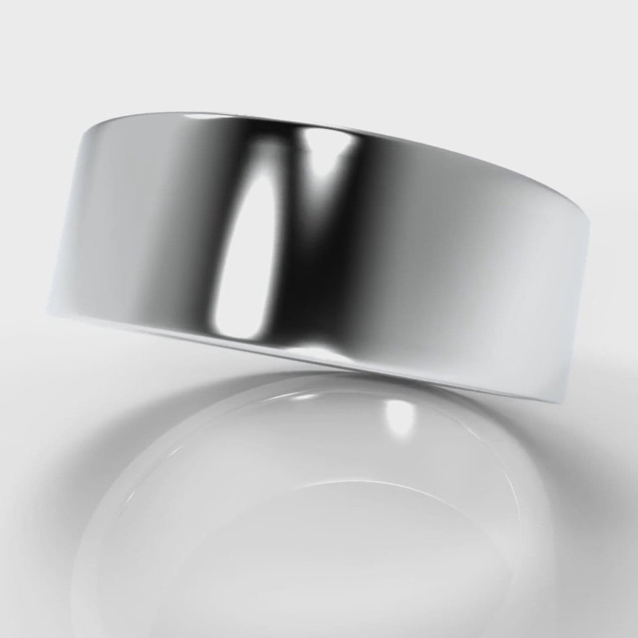 8mm Flat Top Comfort Fit Wedding Ring